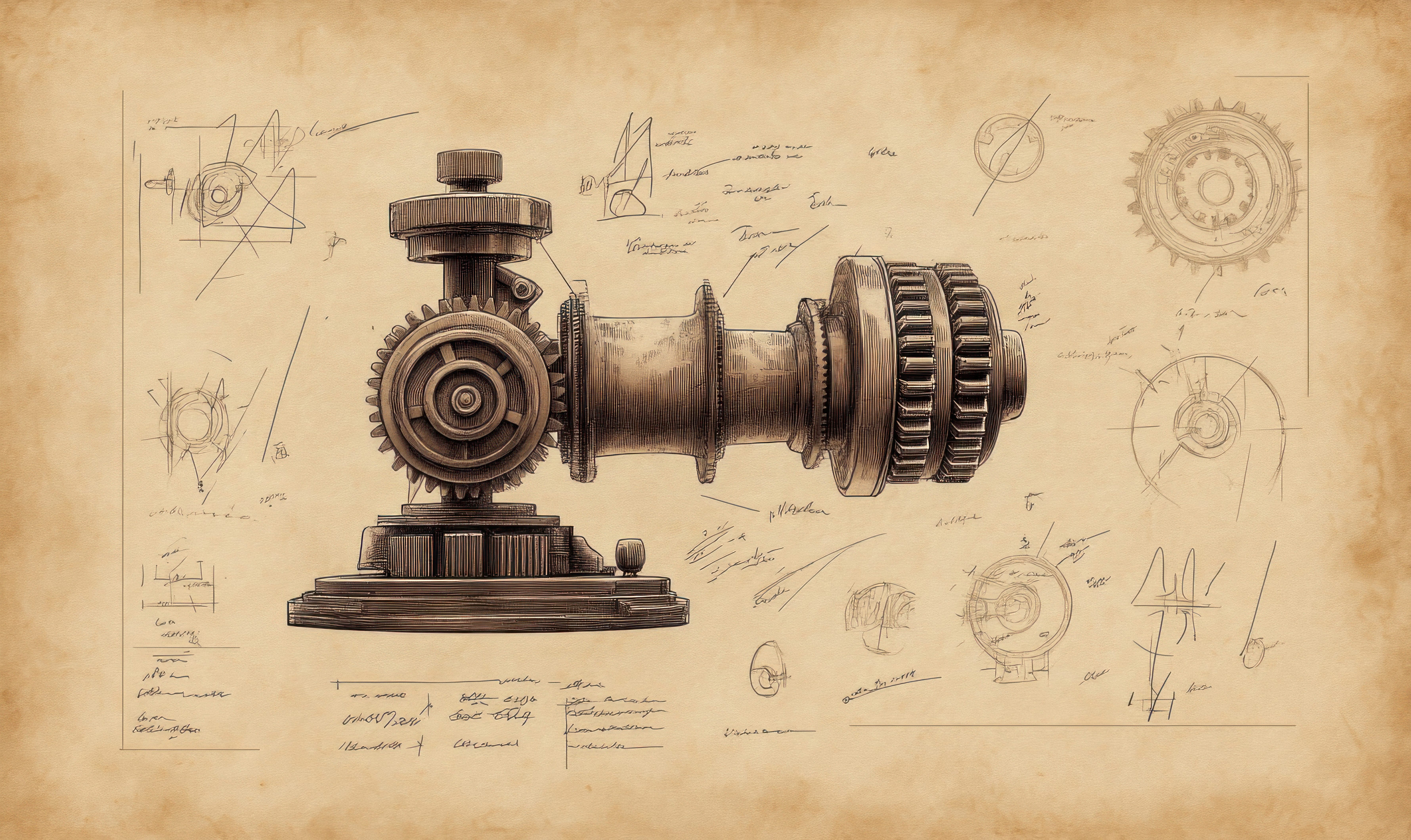 Inventive aeronautical sketch